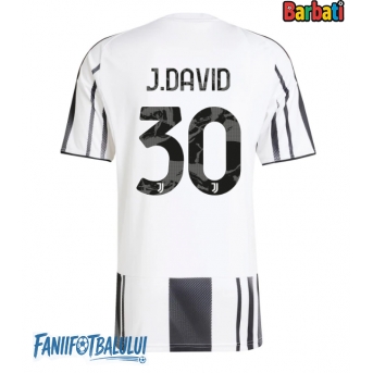 Juventus Jonathan David #30 Tricou Fotbal Replică 2025-26 Barbati Acasa